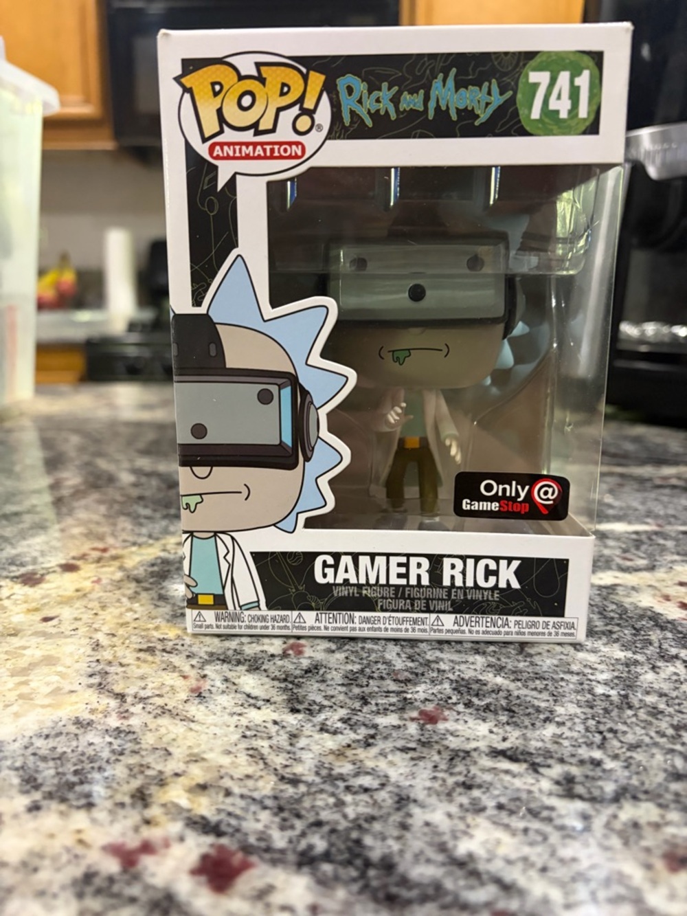 Funko Gamer Rick Pop! Figure with Aqua Hair and Pale Green Skin